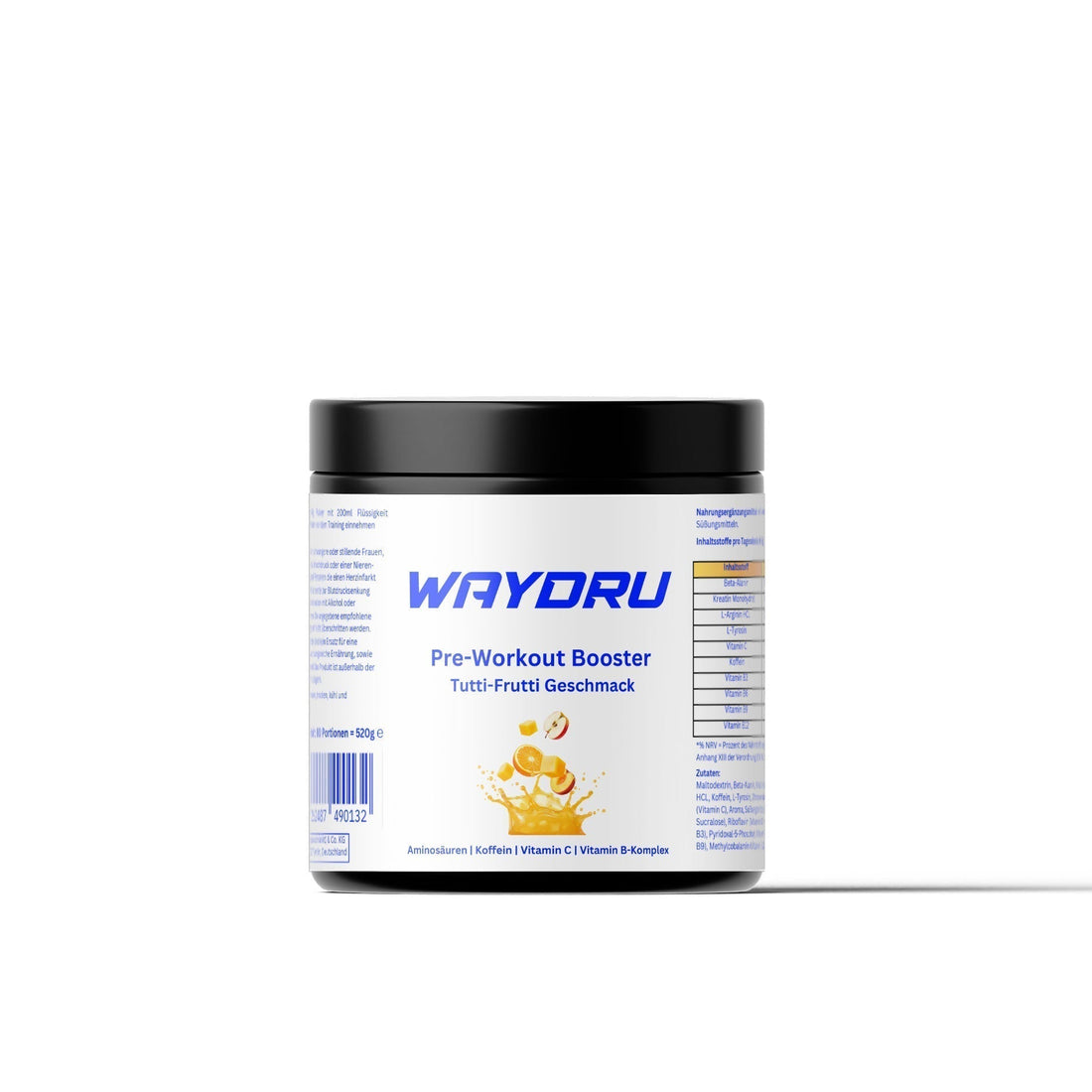 WAYDRU Pre-Workout Booster – Tutti Frutti