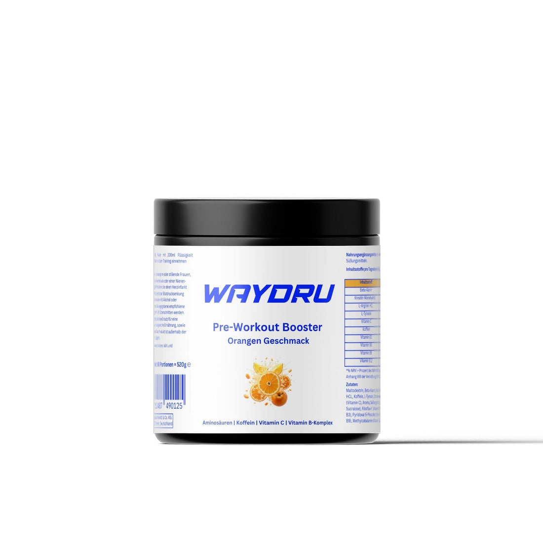 WAYDRU Pre-Workout Booster – Orange