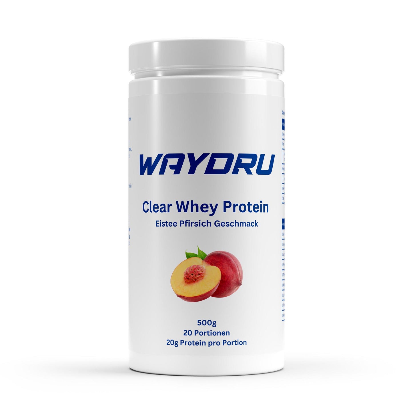 WAYDRU – Clear Whey Protein Eistee Pfirsich
Erfrischender Protein-Boost für deinen Alltag – klar, leicht, effektiv!