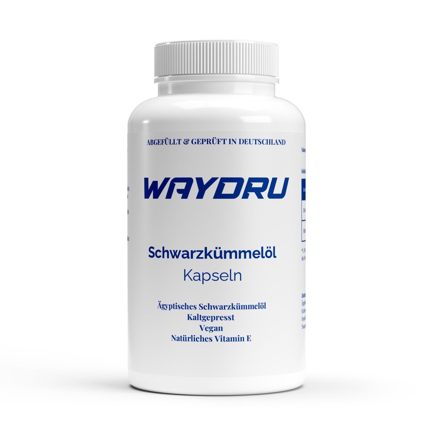 Ägyptisches Schwarzkümmelöl – 240 vegane Softgels Kapseln| Hochdosiert & kaltgepresst | WAYDRU