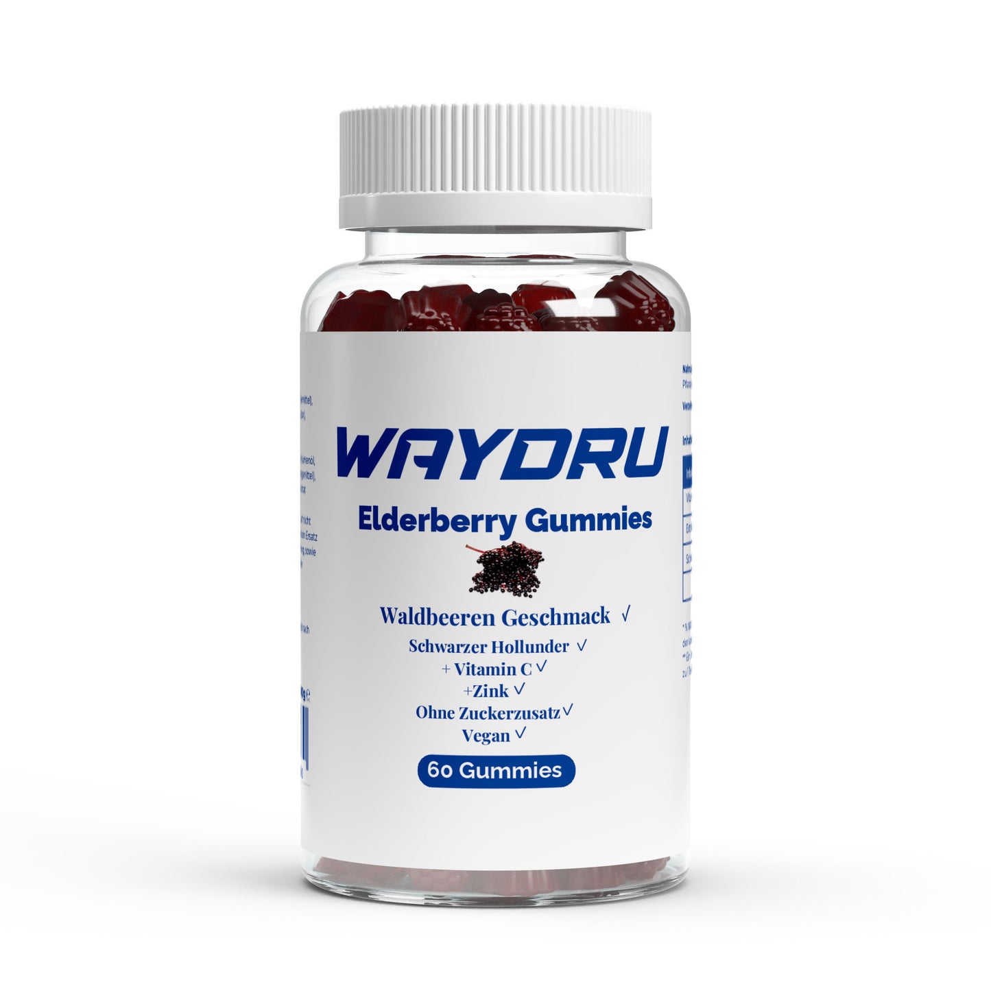 WAYDRU Elderberry + Vitamin C + Zink Gummies
