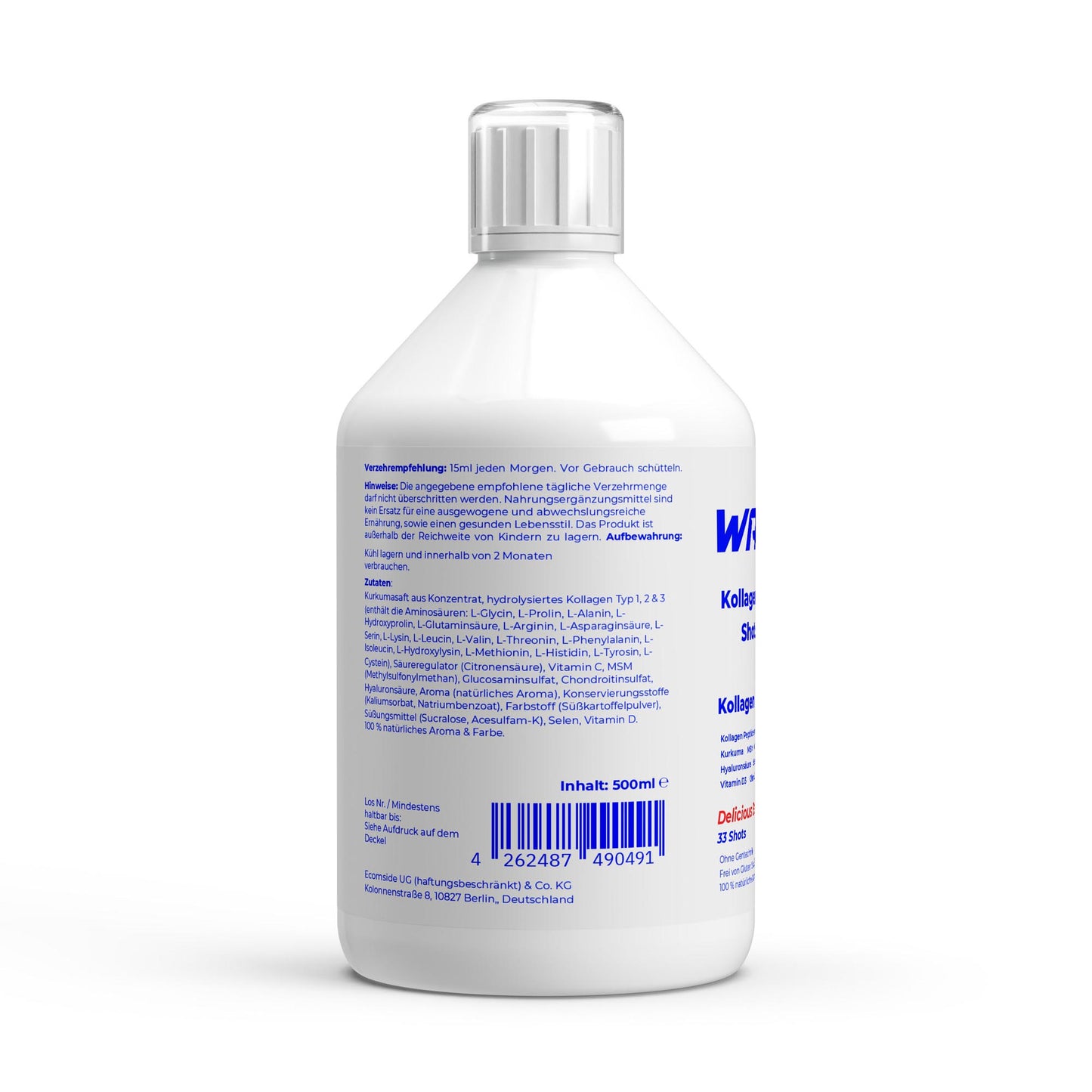 WAYDRU - Kollagen Support PLUS+ Shots – Wild Berry (500ml)