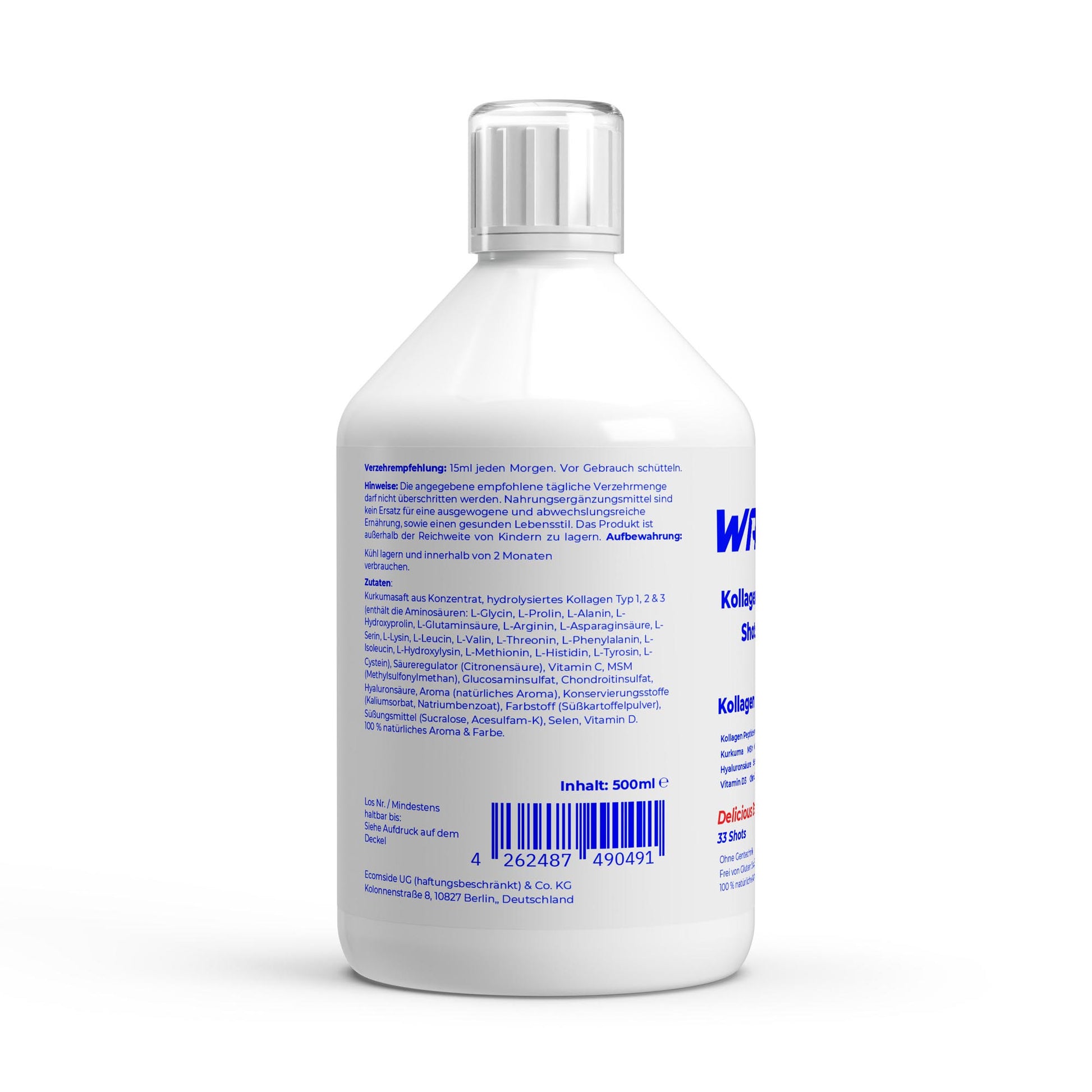 WAYDRU - Kollagen Support PLUS+ Shots – Wild Berry (500ml)
