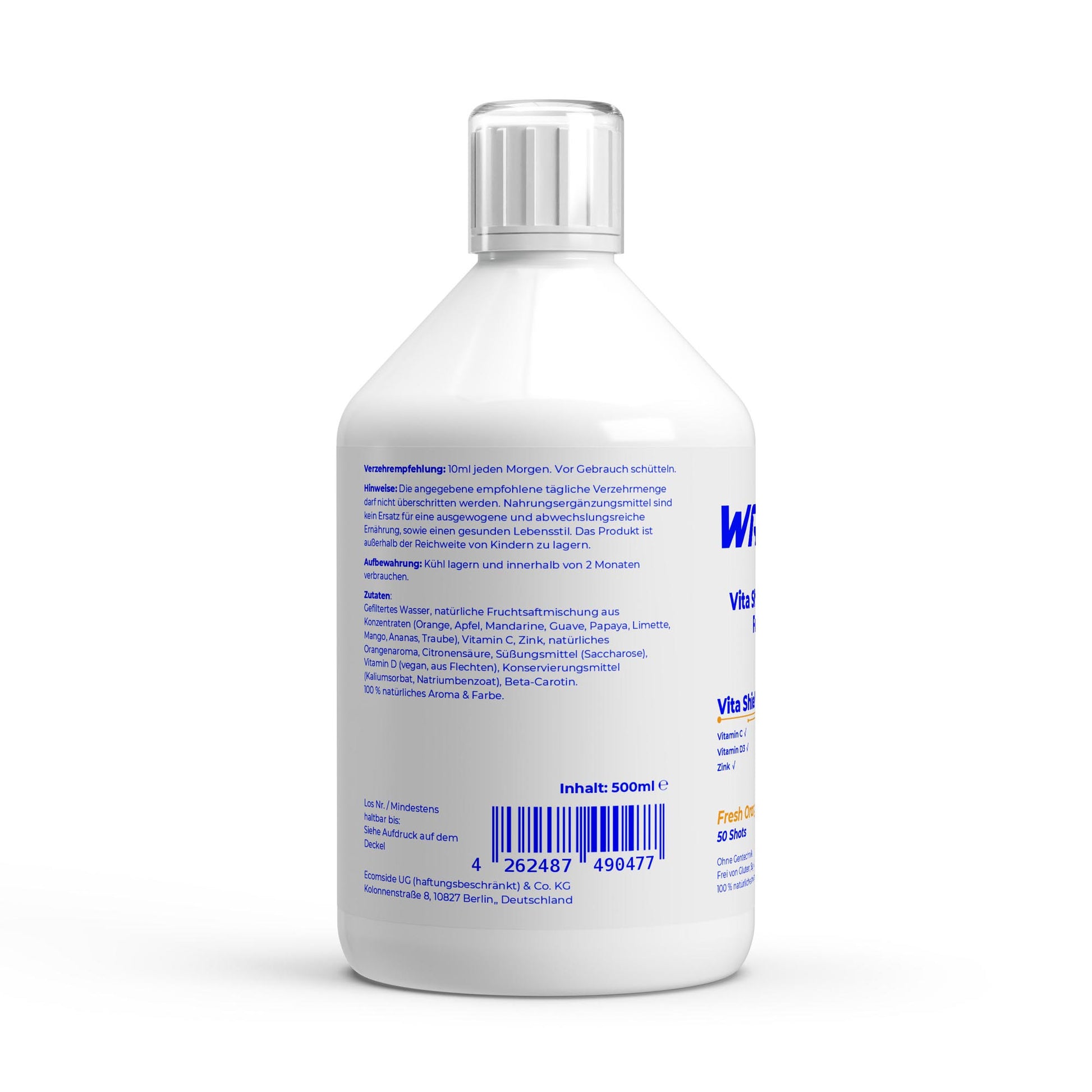 WAYDRU - Vita Shield PLUS+ Shots – Fresh Orange (500ml)