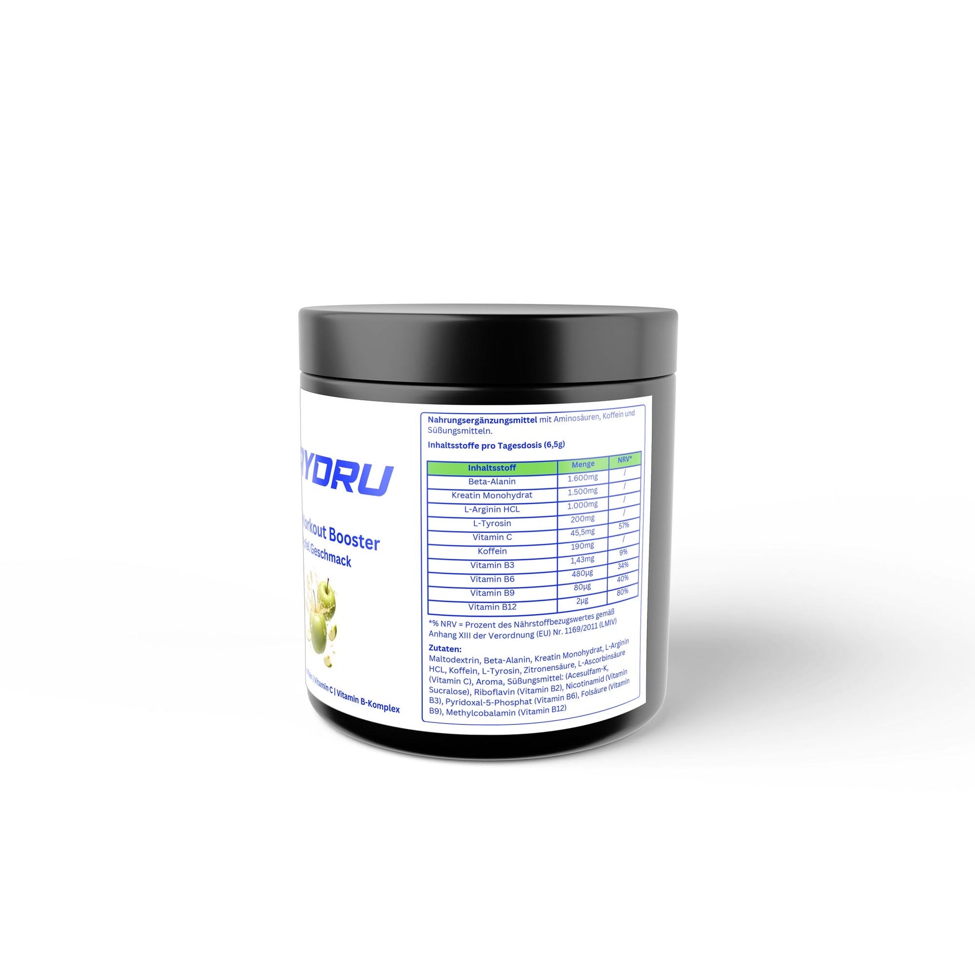 WAYDRU Pre-Workout Booster – Apfel