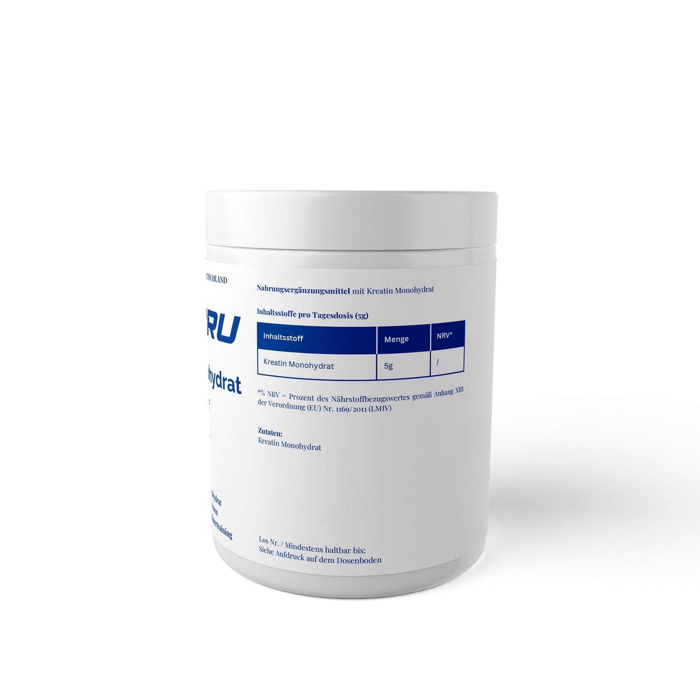 WAYDRU – Kreatin Monohydrat Pulver
Reines Kreatin für Kraft, Ausdauer & Performance!