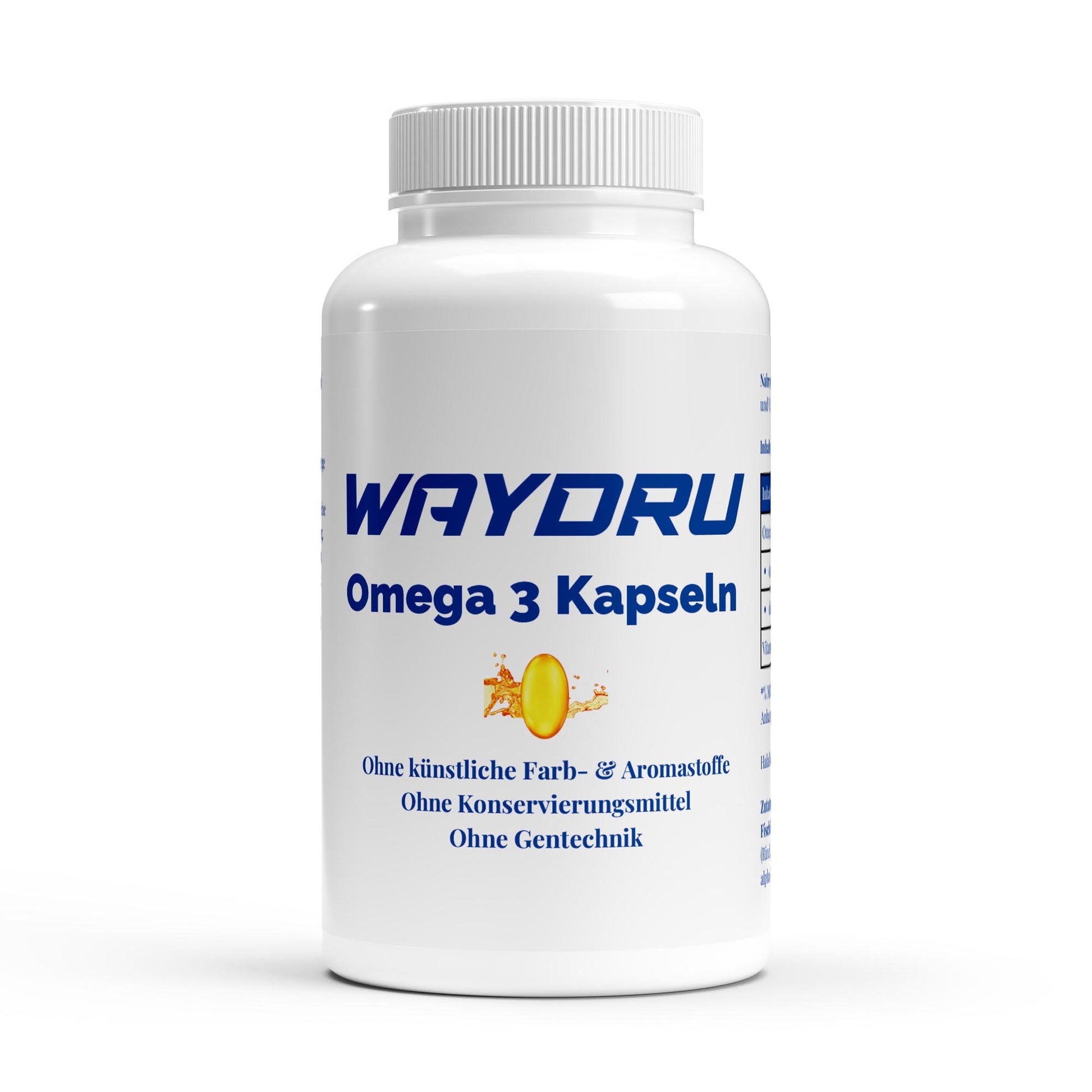 WAYDRU Omega 3 Triglyceride 18/12 (Halal Gelatine) - 140 Softgels Kapseln