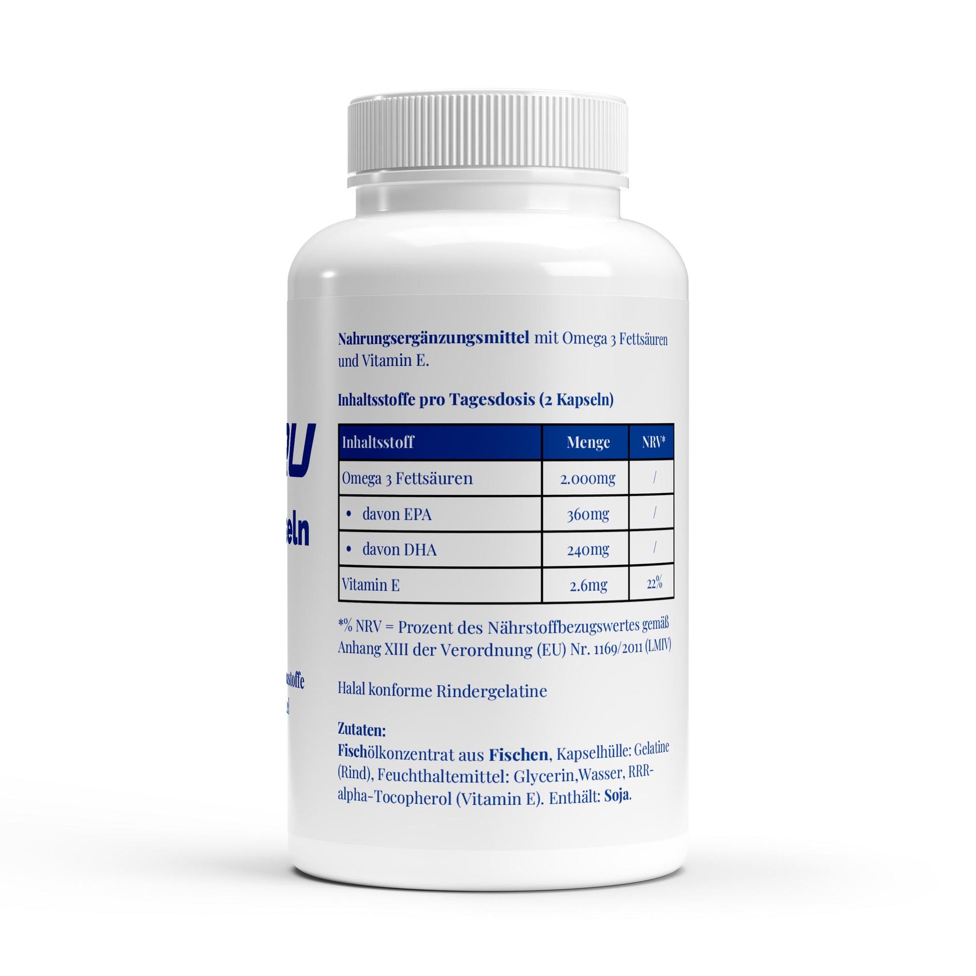 WAYDRU Omega 3 Triglyceride 18/12 (Halal Gelatine) - 140 Softgels Kapseln