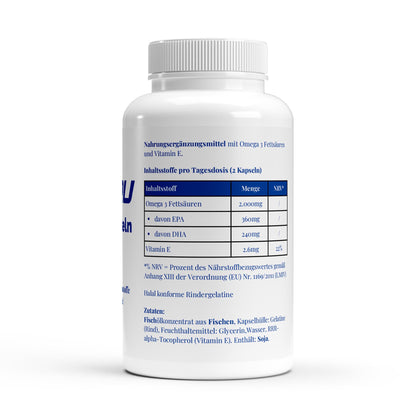 WAYDRU Omega 3 Triglyceride 18/12 (Halal Gelatine) - 140 Softgels Kapseln