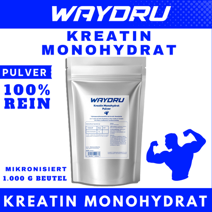 Kreatin Monohydrat Pulver | WAYDRU Premium Kreatin