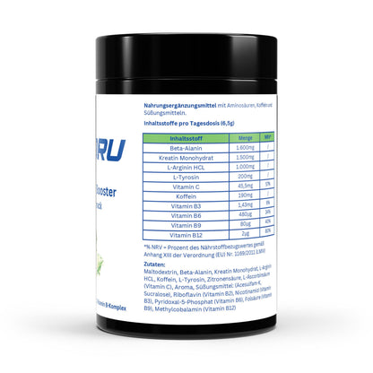 WAYDRU Pre Workout Booster Apfel – Leistungsstarker Trainingsbooster mit fruchtigem Apfelgeschmack für Fokus, Ausdauer & Kraft im Training.