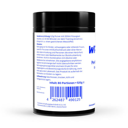 WAYDRU Pre Workout Booster Orange – Erfrischender Orangen-Workout-Booster mit Koffein, Citrullin & Beta-Alanin für maximale Trainingsleistung.