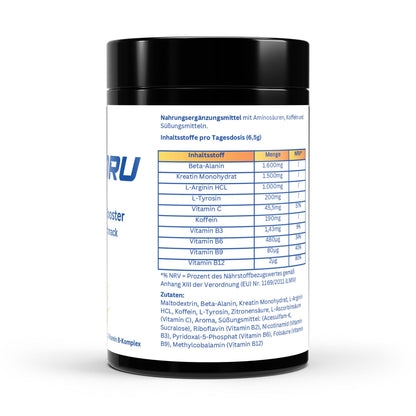 WAYDRU Pre Workout Booster Tutti Frutti – Hochdosierter Trainingsbooster für maximale Energie, Fokus und Leistung beim Workout