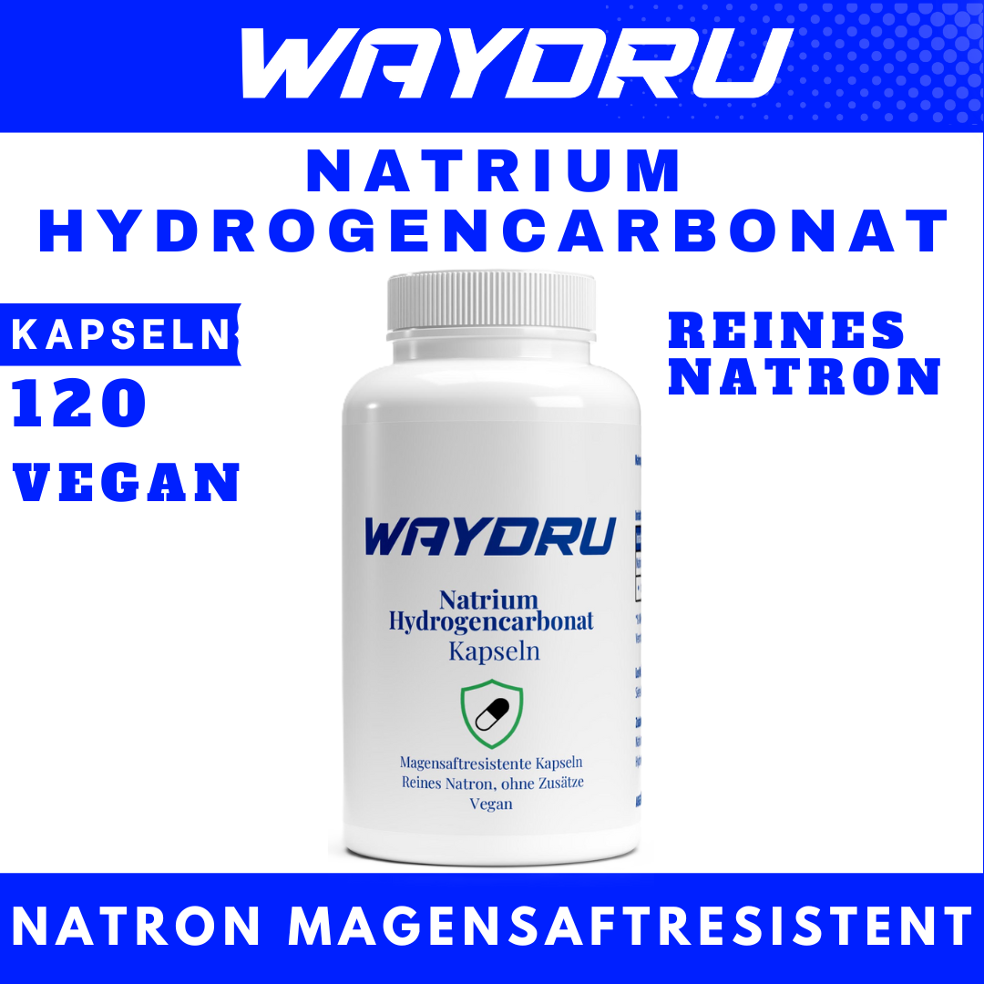WAYDRU Natron Kapseln | Reines Natriumhydrogencarbonat