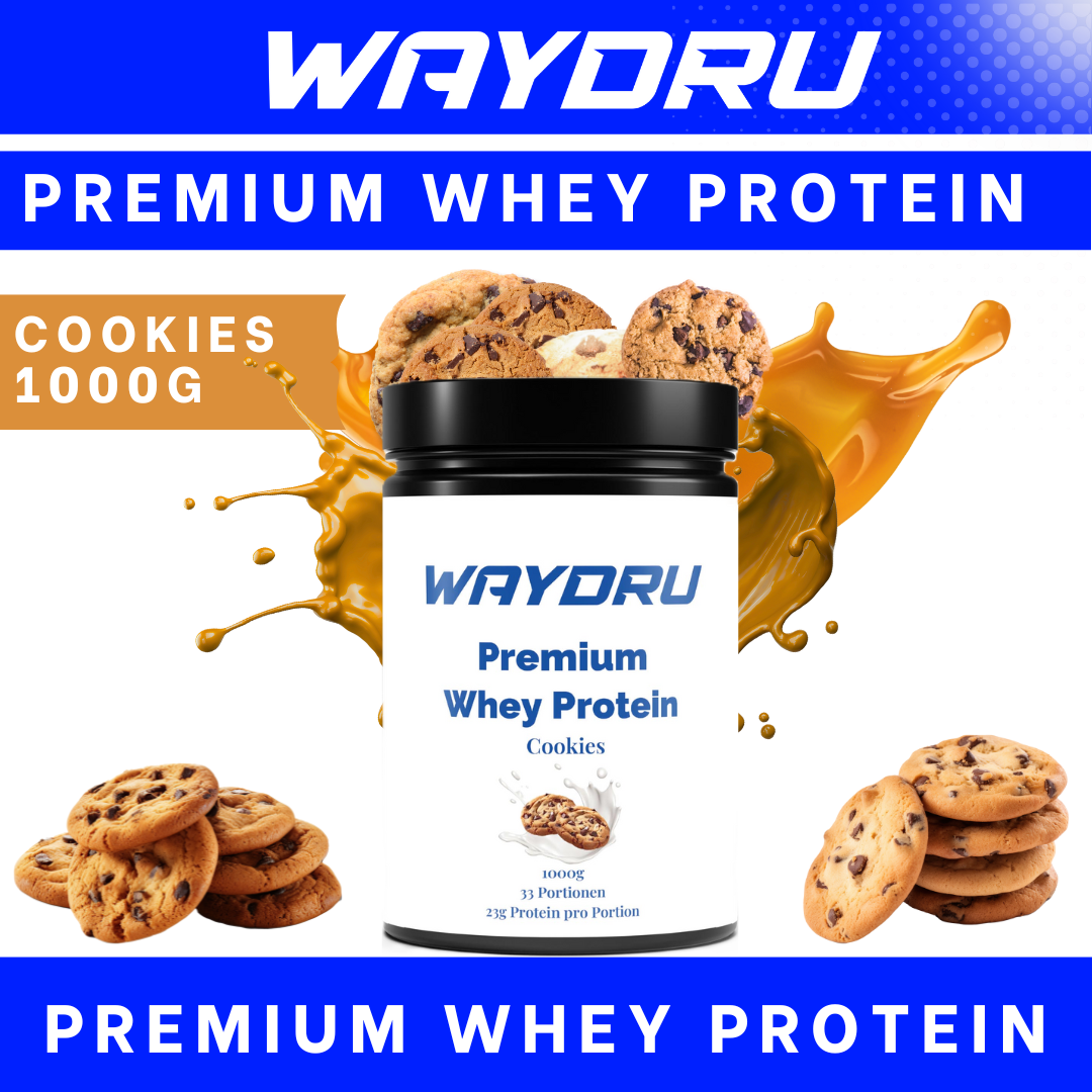 WAYDRU Premium Whey Protein Cookies – 1000 g Dose