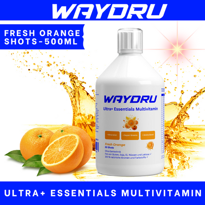 WAYDRU - Ultra+ Essentials Multivitamin Shots – Orange (500ml)