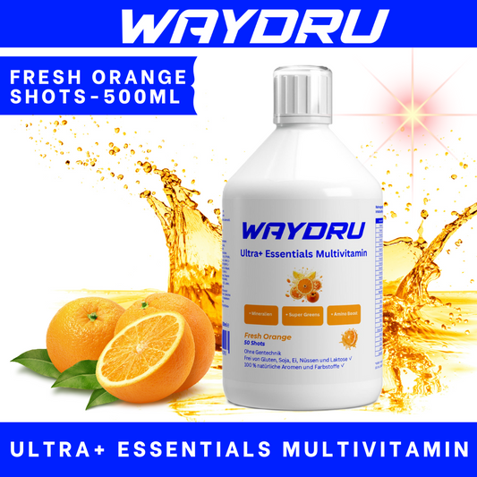 WAYDRU - Ultra+ Essentials Multivitamin Shots – Orange (500ml)