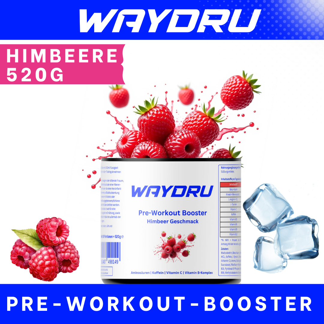WAYDRU Pre-Workout Booster – Himbeere