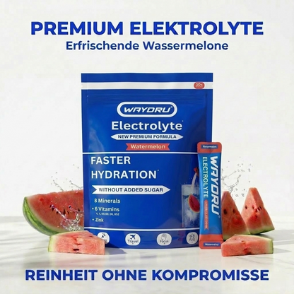 WAYDRU Elektrolyte Wassermelone 300g Beutel mit 30 Sticks ohne Zuckerzusatz.